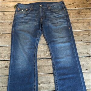 True Religión brand jeans world tour straight seat